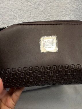 Molton Brown Men's Dark Brown Embossed Toiletry Bag